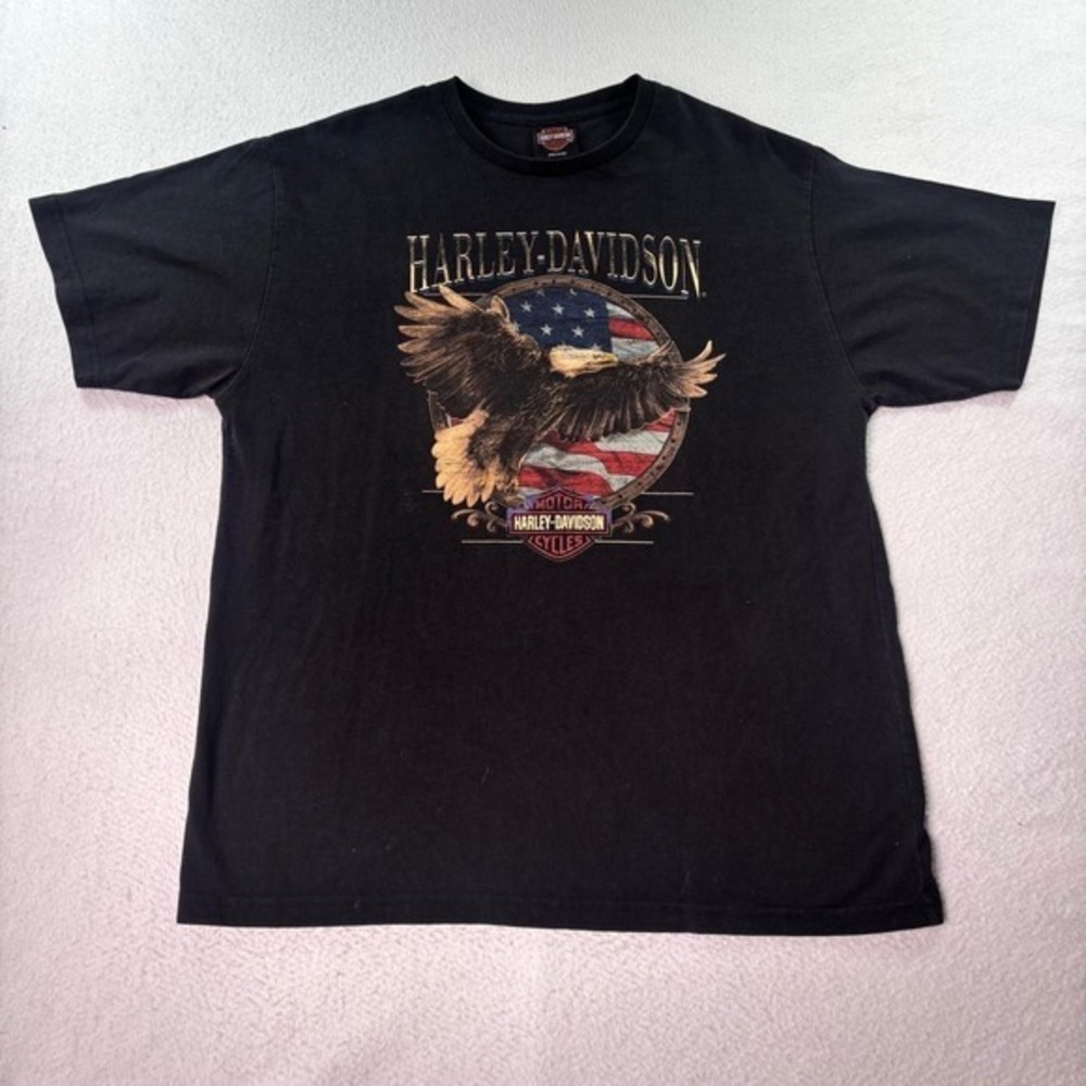 Harley-Davidson Steel City Eagle T-Shirt Men's XL Made in USA Black